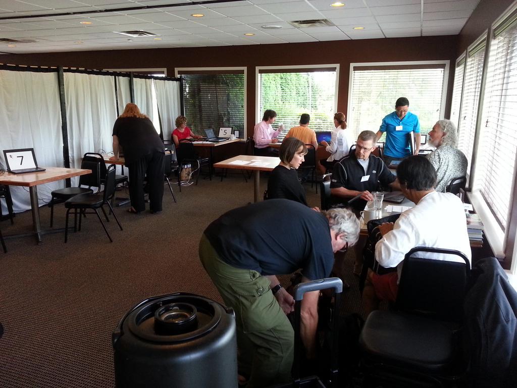 Psychology faculty from across BC getting ready to work at the #testbanksprint