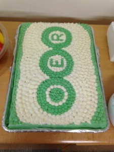 OER cake created for the pilot programme.