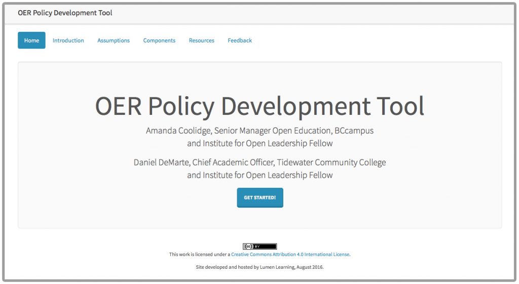 OER Developement Tool