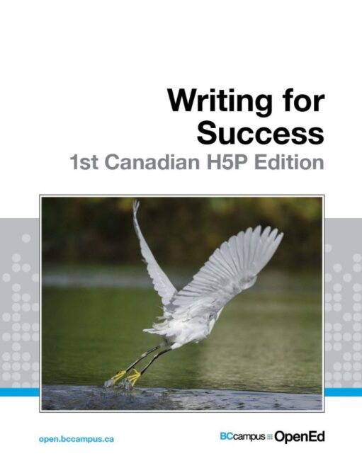 Image for the textbook titled Writing for Success - 1st Canadian H5P Edition