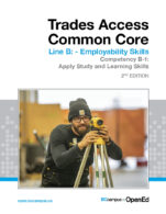Image for the textbook titled Trades Access Common Core Competency B-1: Apply Study and Learning Skills – 2nd Edition